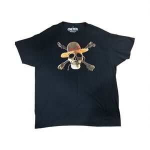 Ripple Junction Black One Piece Skull T-Shirt